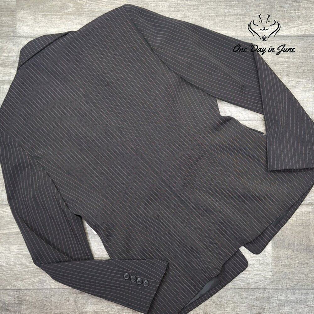 Tahari Pin Stripe Single Button Blazer Size 10 - Picture 5 of 5